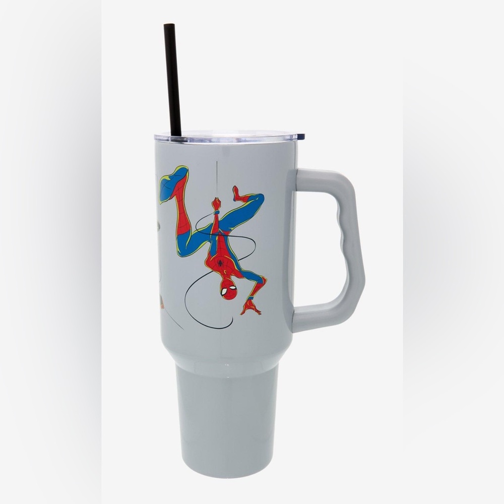 Marvel Spider-Man & Friends 40oz. Tumbler with Straw- NWT